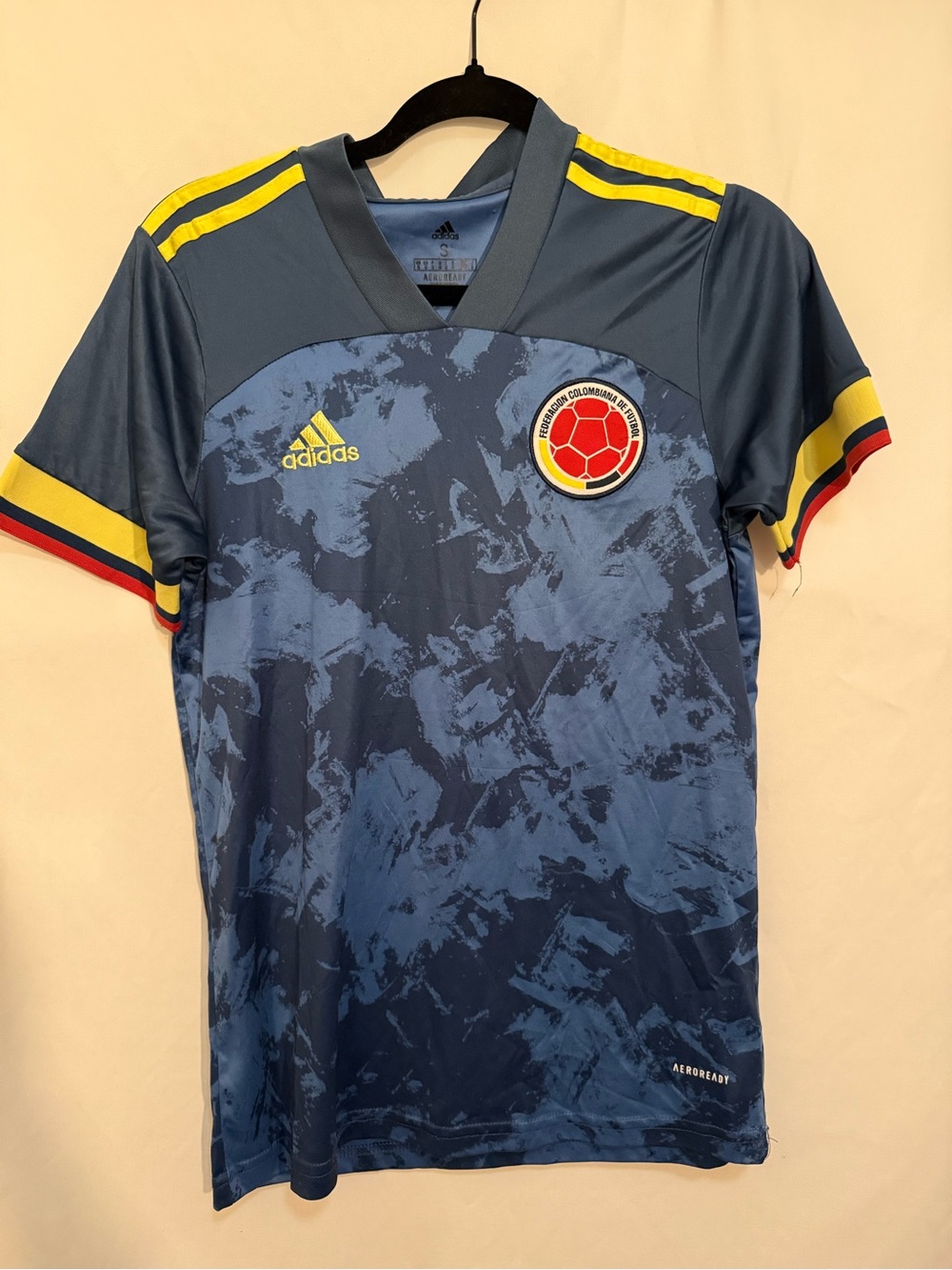 Adidas Colombia National Team Blue Soccer Jersey Women’s Small